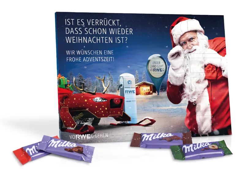 Adventskalender mit Firmenmotiv als Produktbeispiel